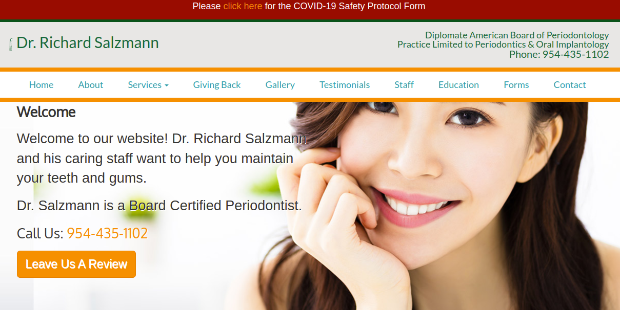 JC Web Pros' Technical SEO Issues Portfolio for Dental Implants Periodontist