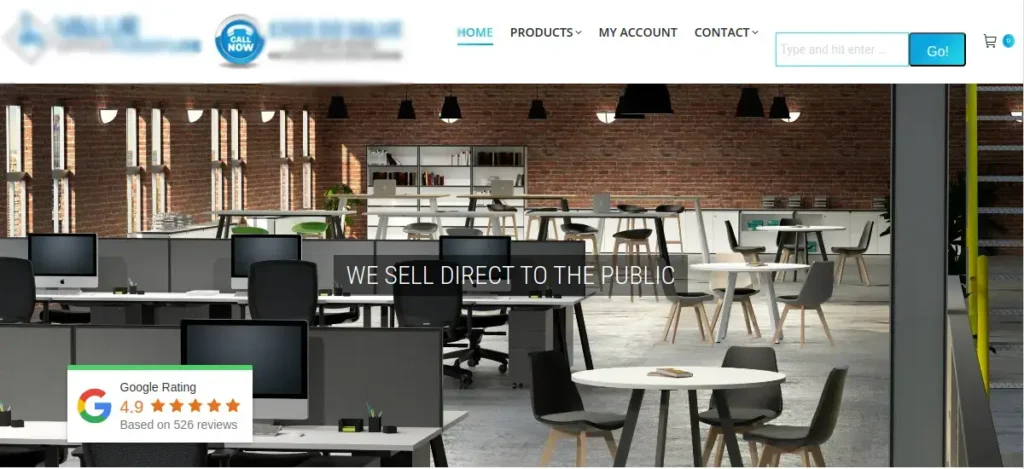 JC Web Pros' Backlinks Building Service Portfolio for Office Furniture Store