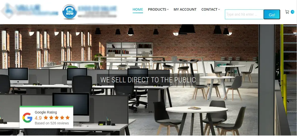 JC Web Pros' Backlinks Building Service Portfolio for Office Furniture Store
